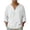 White, variant on Qelyn Men's Long Sleeve T-Shirts Casual V Neck Linen Shirts Lightweight Loose Fit Basic Tee Tops for for Daily Wear