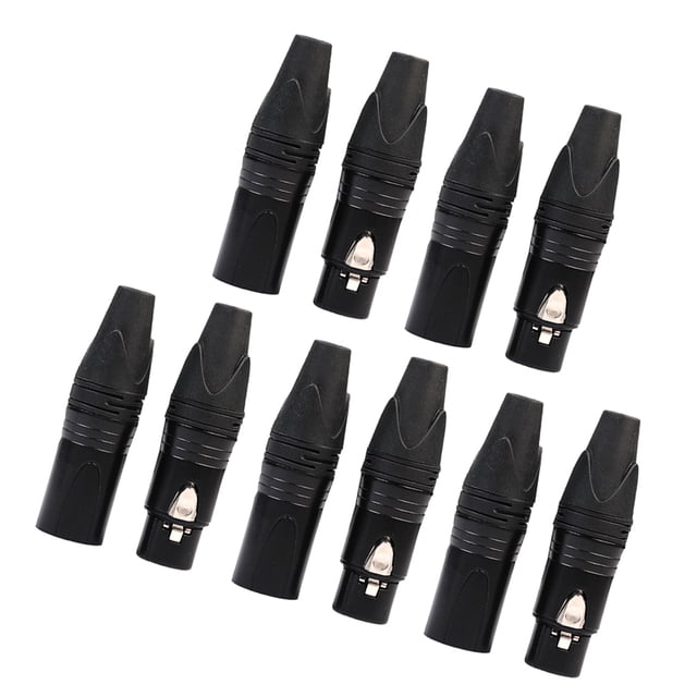 5 Pares de Conectores XLR Sunnimix Macho y Hembra
