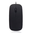 thumbnail image 2 of Mouse Wired Thin Matte Computer Mouses Computers Fitting Desktop Game Networking Laptop Gift Networking Keyboards Table Working Black, 2 of 9