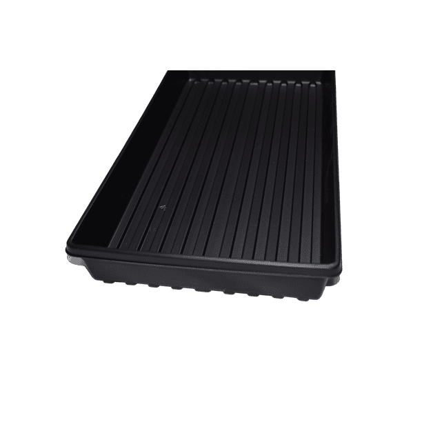 Solid Bottom Black Plastic Seed Starting Trays Set of 10 Walmart