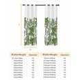 thumbnail image 6 of Spring Botanical Blackout Curtains for Bedroom, Green Herbs Grass Flowers Vintage Country Thermal Insulated Kitchen Drapes with Grommets, Light Blocking Window Treatment, 2 Panels 52" x 90", 6 of 7