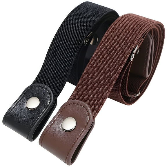 TELOLY 2pcs No Belt Waist Belt Pant Waist Tightener Side Belt Invisible Belt