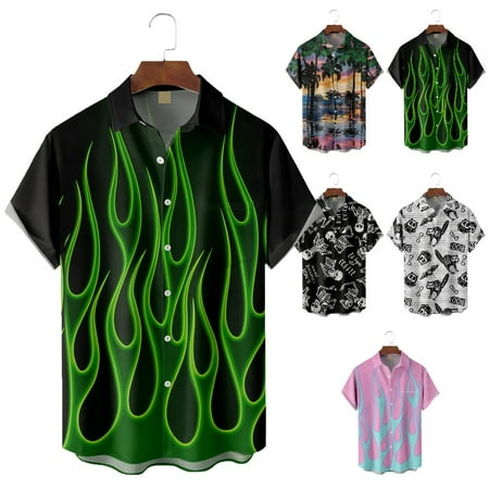 

Big & Tall Men Crewneck Tees with Chest Pocket Party Clothing Plus Size Men
