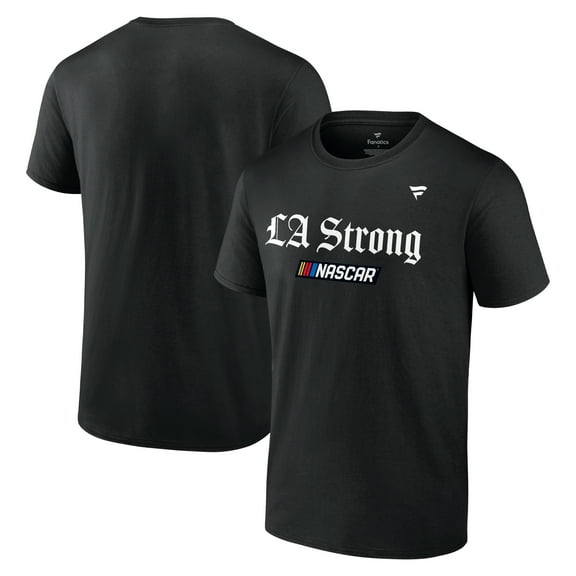 Unisex Fanatics Black NASCAR LA Strong T-Shirt