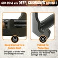 thumbnail image 4 of Rush Creek Creations | Indoor 1-Gun Rack for Wall for Shooting Rifles and Airsoft Shotguns, Single Gun Storage for Real Guns/Firearms, Premium Alternative for Single Gun Safe for Rifles and Pistols, 4 of 8