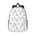 thumbnail image 1 of Disketp Playful Polar Bear Pals Mochila Escolar de 15 Pulgadas, Mochila Ligera para Estudiantes, Viajes y Trabajo, Cómoda y Resistente para el Uso Diario, 1 of 6