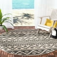 thumbnail image 2 of SAFAVIEH Veranda Luwig Southwestern Indoor/Outdoor Runner Rug, 2'3" x 8', Grey/Beige, 2 of 10
