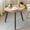 Wood-l, variant on Log Desktop Round Side End Table, Nightstand Tables, Indoor Outdoor Round Side Table, Wooden Tray Table with Black  Stand End Table for  Room  Office Small Spaces (L)