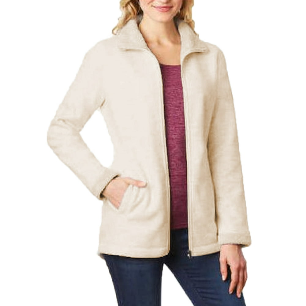 32 Degrees 32 Degrees Heat Women's Sherpa Lined Fleece Jacket (Heather Vanilla Space Dye