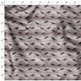 thumbnail image 4 of Soimoi Tissu en Poly Georgette Rose Imprimé Corbeau 1 Yard 42 Pouces de Large, 4 of 6