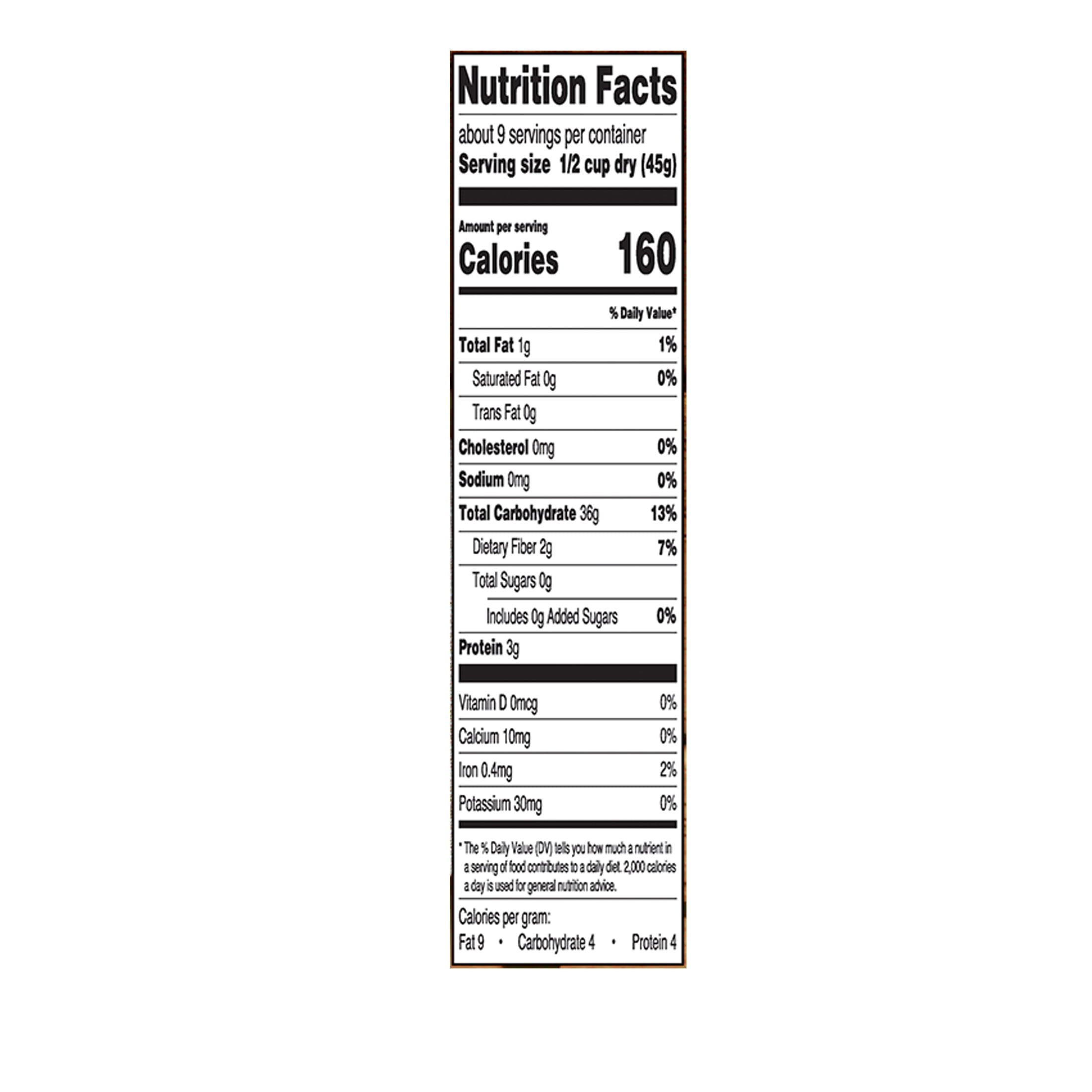 Great Value Brown Rice Instant, 14 oz