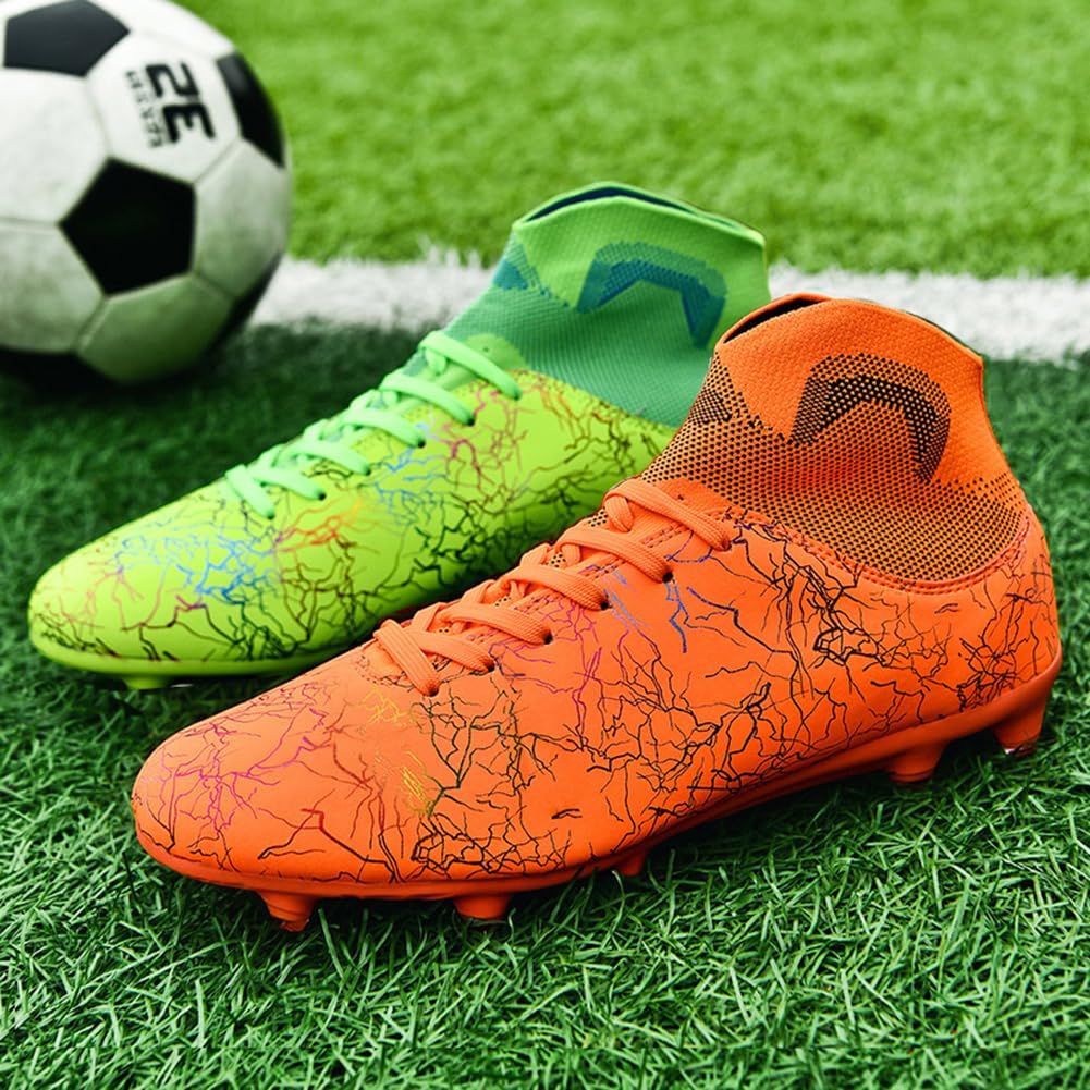 Womens High Top Lightweight Soccer Cleats Mens Comfy Football Boots Spikes  Shoes Training Sports Sneakers - Walmart.com