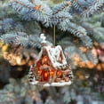 thumbnail image 5 of Christmas Gingerbread House Ornaments Resin Christmas Hanging Ornaments For Tree Holiday Party Home Decoration, 5 of 6