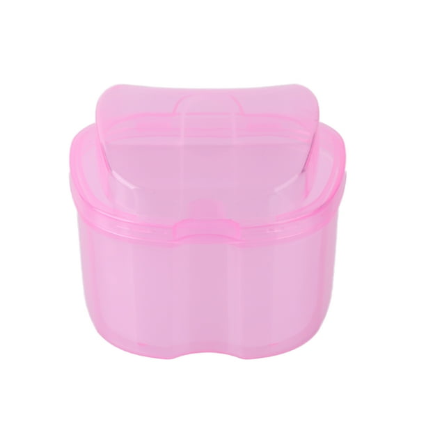Denture Care Bath Box Clean False Teeth Nursing Hang Net Container