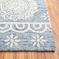 thumbnail image 3 of SAFAVIEH Micro-Loop Darian Geometric Area Rug, Blue/Ivory, 8' x 10', 3 of 10