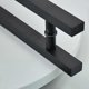 thumbnail image 4 of Matte Black Stainless Steel Glass / Wooden Door Handle, 4 of 5
