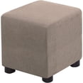 thumbnail image 1 of Ottoman Cover Square Folding Storage Ottoman Slipcovers Jacquard Stretch Cube Footrest Foot Stool Covers Protector with Elastic Band (Medium,Sand), 1 of 7