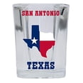 thumbnail image 2 of Verre à Shot Carré San Antonio Texas Lot de 4, 2 of 3