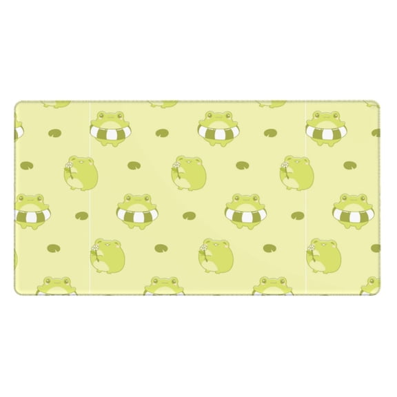Kdxio Cute Frog3 Print Large Gaming Mouse Pad,Non-Slip Base,Water Resist Keyboard Pad for Gamer,Office & Home,29.5 x 15.8 in