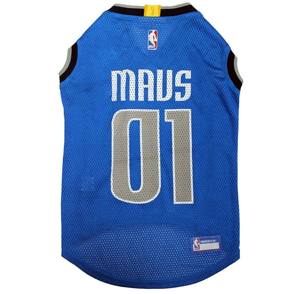 Pets First NBA Dallas Mavericks Mesh Basketball Jersey for DOGS & CATS - Licensed, Comfy Mesh, 21 Basketball Teams / 5 sizes