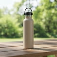 thumbnail image 3 of Ozark Trail 24 oz Stainless Steel Insulated Loop Carry Water Bottle, Tan, 3 of 8