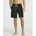 thumbnail image 2 of Real Essentials 3 Pack: Men's 9" Inch 2 in 1 Board Shorts with Compression Liner - Bathing Suit With Back Flap Pocket, 2 of 5