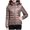 Khaki, variant on Women Light Outerwear Solid Hooded Zippers Pocket Coat Down Jackets