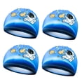 thumbnail image 2 of LJNYFDC Unisex Swimming Hats Kids Swimming Hats 4Pcs Quick Dry High Elastic Non Slip Seamless Fit Cartoon Pattern Protective Nylon Stretchy Cute Swim Caps, 2 of 6