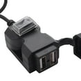thumbnail image 4 of 2X 12V Waterproof Motorbike Motorcycle Dual-USB Charger Power Socket Adapter Outlet, 4 of 8