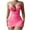 Hot Pink, variant on Women's Plus Size Lace Open-Back Pull-On Sheer Low-Rise Briefs Soft Underwear & Bralette Liner Combo With Delicate Lace Trim Breathable Intimate Wear Romantic Night Outfit Comfy Brassiere