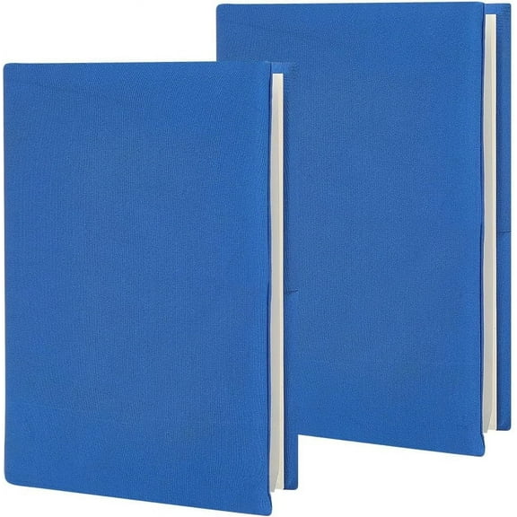 Elastic Fabric Book Covers Elastic Notebook Wraps Rectangle Marine Blue 180x322x1mm
