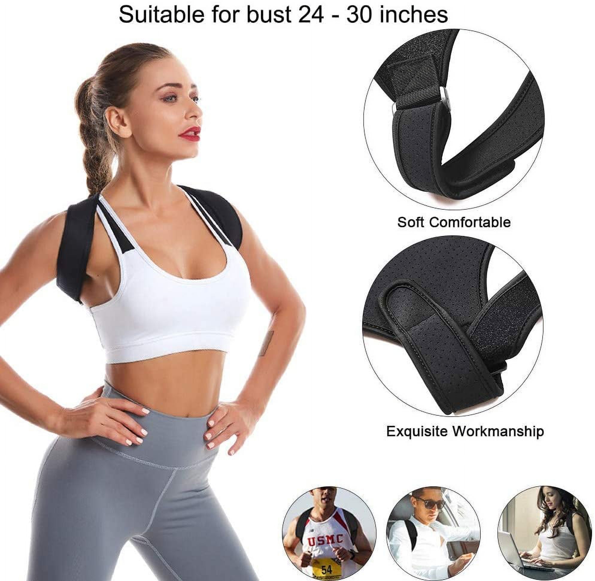 Posture Corrector for Women and Men - Adjustable Upper Back Brace - for Support and Providing Pain Relief from Neck,Back and Shoulder, Improve Eliminate Bad Posture for Correct Posture - image 4 of 6