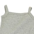 thumbnail image 5 of Riecok Baby Infant Toddler Ribbed Sleeveless Bodysuit Jumpsuit Unisex Solid Color Summer Suspender 0-24 Months Gray 3 M, 5 of 5