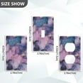thumbnail image 7 of Yayeee Toggle Light Switch Wall Plate 1-Gang 4.5"x2.7" Home Decorative Outlet Cover, Watercolor Pink Marble Pattern, 7 of 7