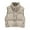 Beige, variant on Women's Vests Women Puffer Vest Button Down Sleeveless Womens Vests Lightweight Fall Outfit cute vest