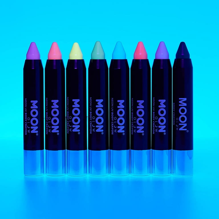 Moon Glow Pastel Neon UV Body Crayons Single, 3.5g Costume Make Up Moon Glow Pastel Neon UV Body Crayons Single, 3.5g Costume Make Up
