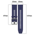 thumbnail image 3 of Oliegs Heated Blanket 22mm Fit Bracelet With Grooved Silicone Strap Durable Sports Band Enhanced Wrist Comfort Compatible For Multiple Smartwatches Chocolate, 3 of 5