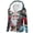 #1_Multicolor, variant on Women's Christmas Themed Zip-Up Hoodie - Fleece Lined Warm Flannel Coat with Pocket, Plus Size Sharpa Jacket with Hood for Fall Winter Holiday