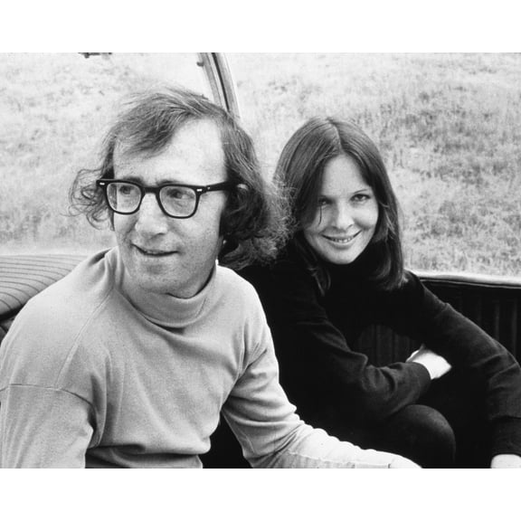 Woody Allen & Diane Keaton Rare On Set Candid 24x36 Classic Hollywood Poster