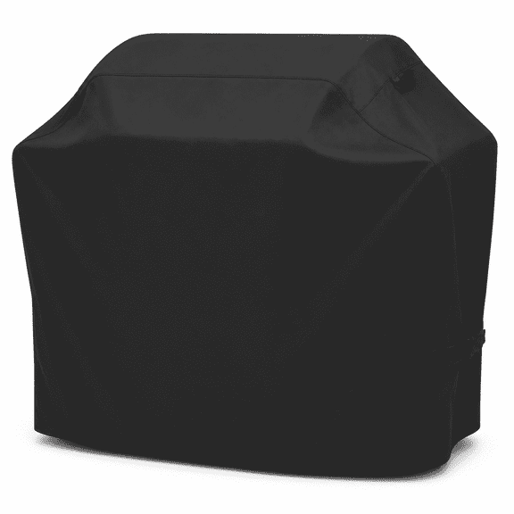 PLERISE 50 inch Heavy Duty Waterproof Grill Cover for Outdoor Gas Barbecue, UV Resistant and All Weather (Black)