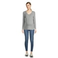 thumbnail image 2 of Time and Tru Maternity Long Sleeve T-shirt, 2 of 6
