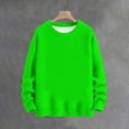 thumbnail image 4 of Bovemsi Sweaters for Women Cozy Women's Sweatshirt U Neck Long Sleeved Shirt Loose Casual Fall Fashion Sweater Fall Sweaters, 4 of 4