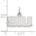 thumbnail image 2 of Sterling Silver Rh-Plated Logoart Southern Illinois University Xs Pendant (15 X 25) Made In United States ss001siu, 2 of 5