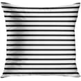 thumbnail image 2 of Set of 2 Throw Pillow Cover Colorful Garden Black and White Stripes Modern Decorative Pillow Case Home Decor Square 18 x 18 Inch Pillowcase, 2 of 6