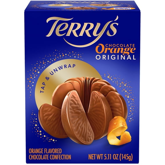 Terry's Chocolate Orange, Milk Chocolate with Natural Orange Flavoring, 5.11 oz Box