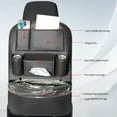thumbnail image 5 of Car Seat Back Organizer, Hanging Car Leather Organizer, 23x17 Inch Large Capacity Seat Back Hanging Organizers Storage Bag, Detachable Seat Back Waterproof Car Storage Trunk Organizer, 5 of 9