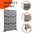 thumbnail image 3 of Privacy Screen, Outdoor Decorative Panels with Stand, Planter Wall Metal Fence Panels, Modern Privacy Screen Fence Free Standing, 3 of 7
