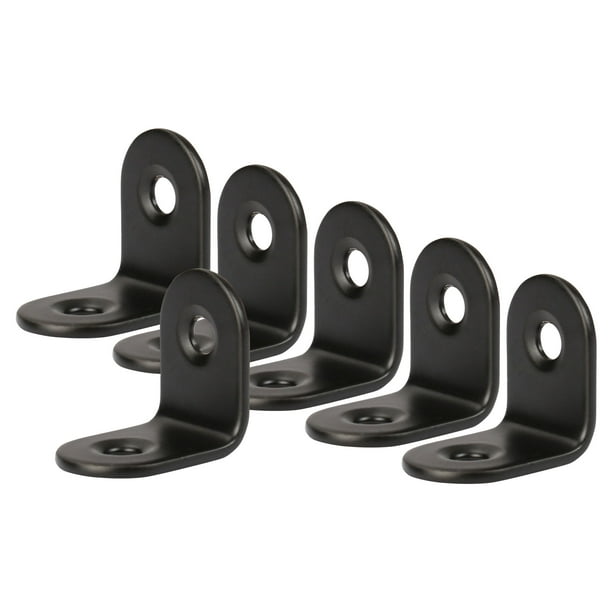 20 x 20mm Angle Bracket Stainless Steel Black L Shaped Angle Brackets