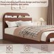 thumbnail image 2 of Yeshouse Estructura de cama de madera con cabecero y pie de cama con espacio de almacenaje, plataforma baja con listones de madera, sin somier, 2 of 6