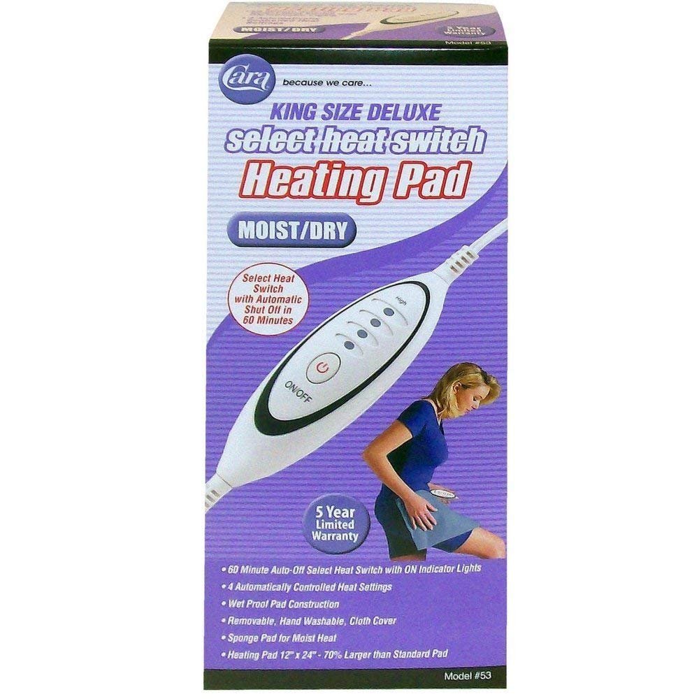 CARA 53 Heating Pad, Moist / Dry, King